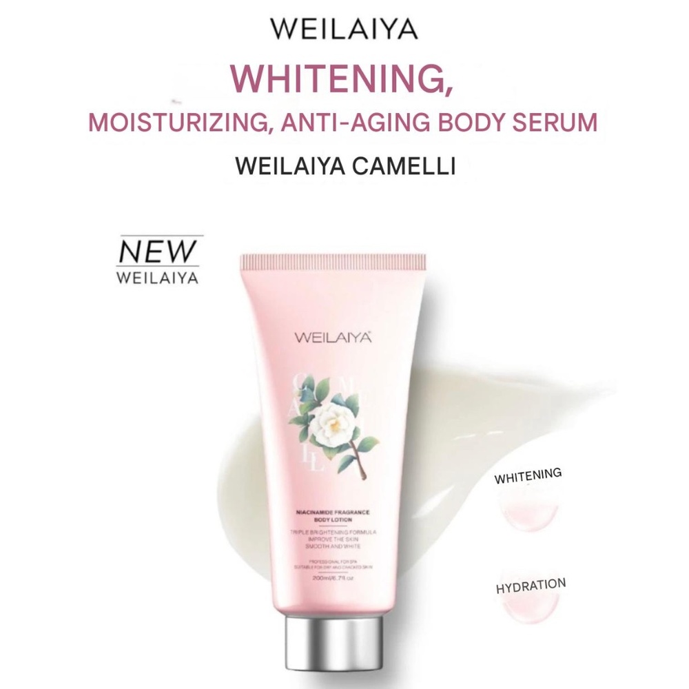 3pcs New WEILAIYA Niacinamine Fragance Body Lotion Anti aging & Brightening
